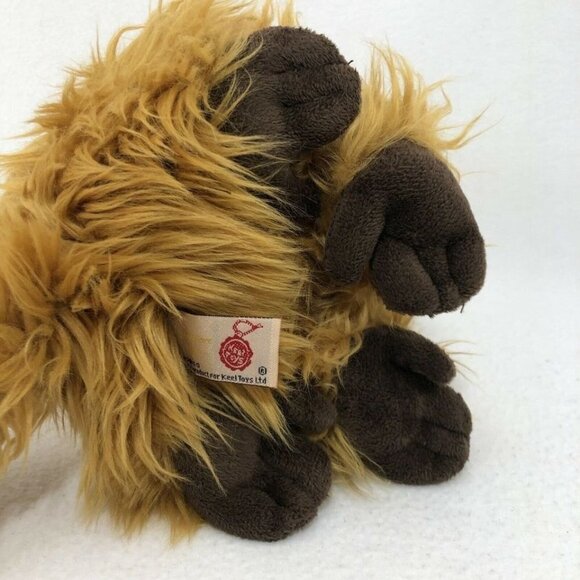Rare Keel Toys Golden Lion Tamarin Monkey Plush 11” Ape Realistic Badge Fluffy - Picture 8 of 10